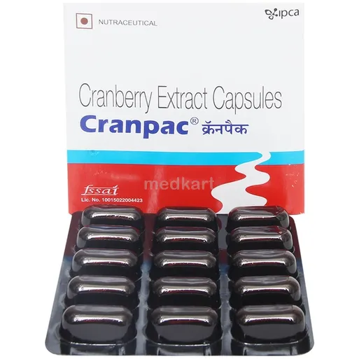 cranpac 300mg capsule 10's